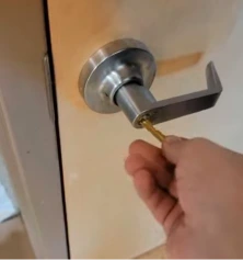 Locksmith Boone NC technician at work